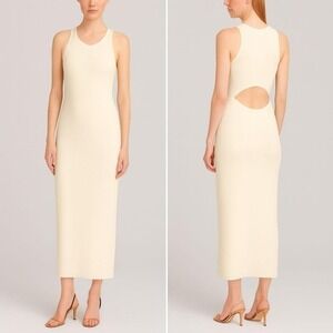 Significant Other Sofia Knit Maxi‎ Dress Black Women's Size 10 Cutout Ribbed